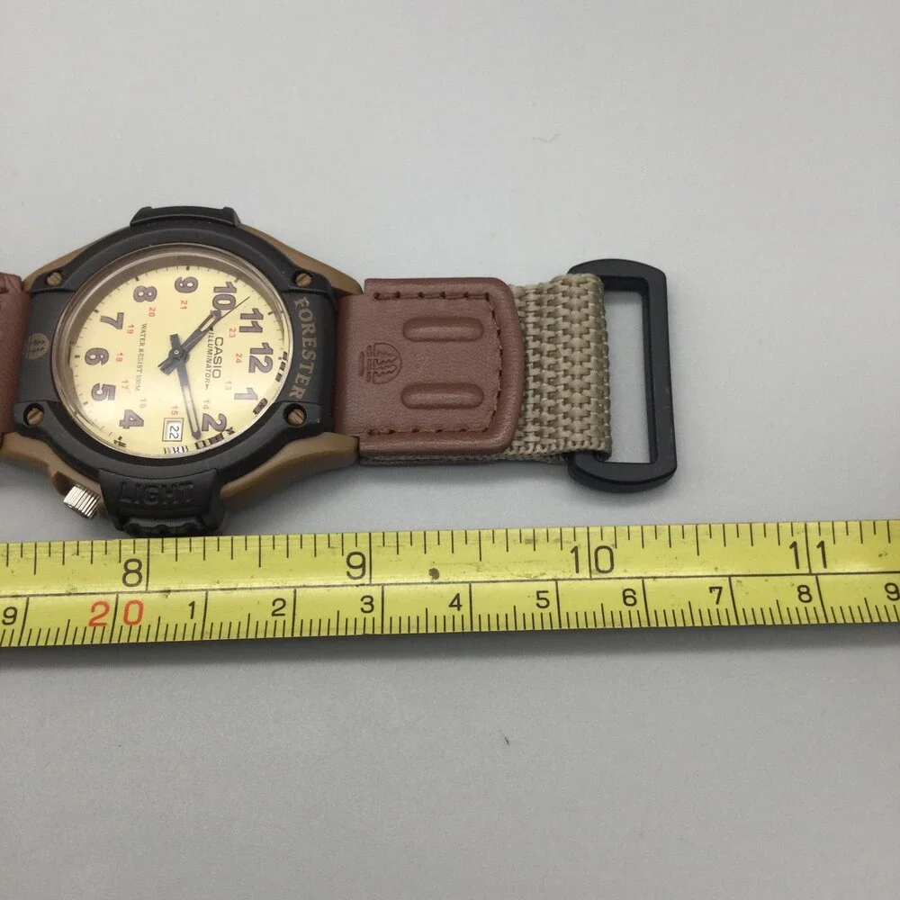 Casio Forester Mens Watch 42mm Cream Dial Illuminator 5405 FT-500W New Battery